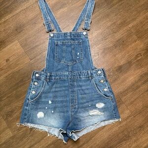 H&M Blue Denim Overalls